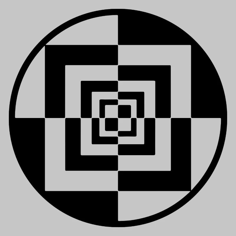Hypnotic Checkerboard Tunnel