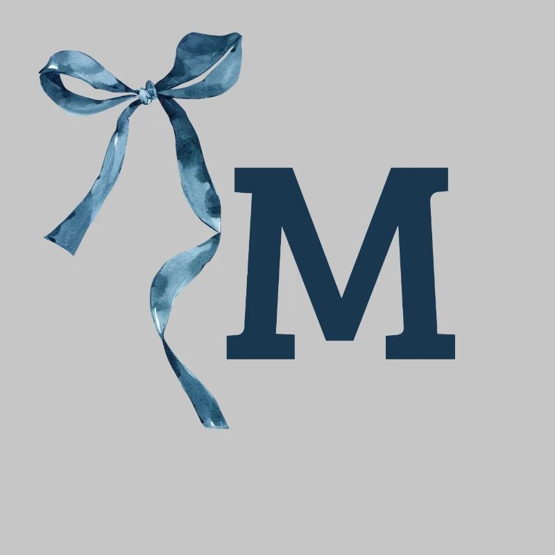 Monogramm m Geschenkidee