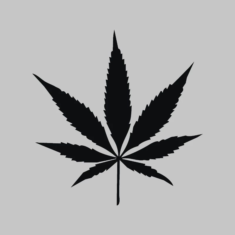 Silhouette de feuille de cannabis