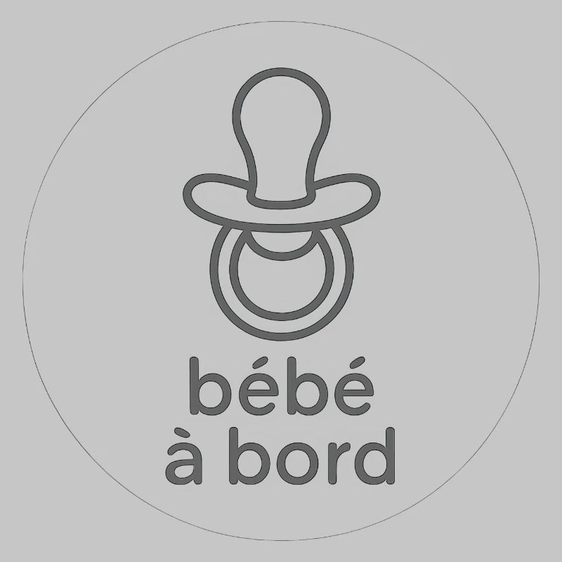 Bébé à bord Pacifier Silhouette