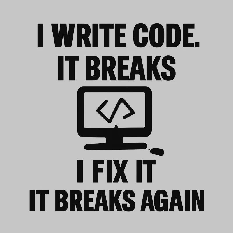 I Write Code – Funny Programmer T-Shirt