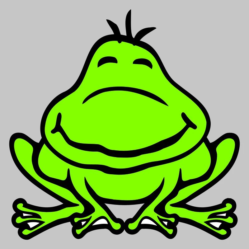 Frog Toad Smiles Funny Comic Happy Cute