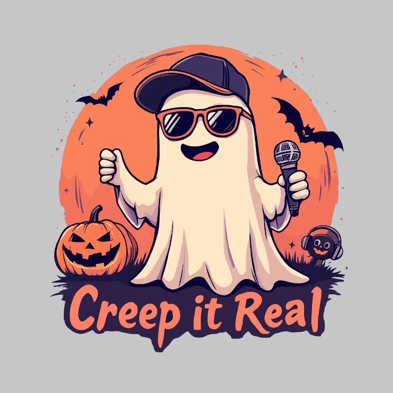 Creep It Real Ghost mit Mikrofon