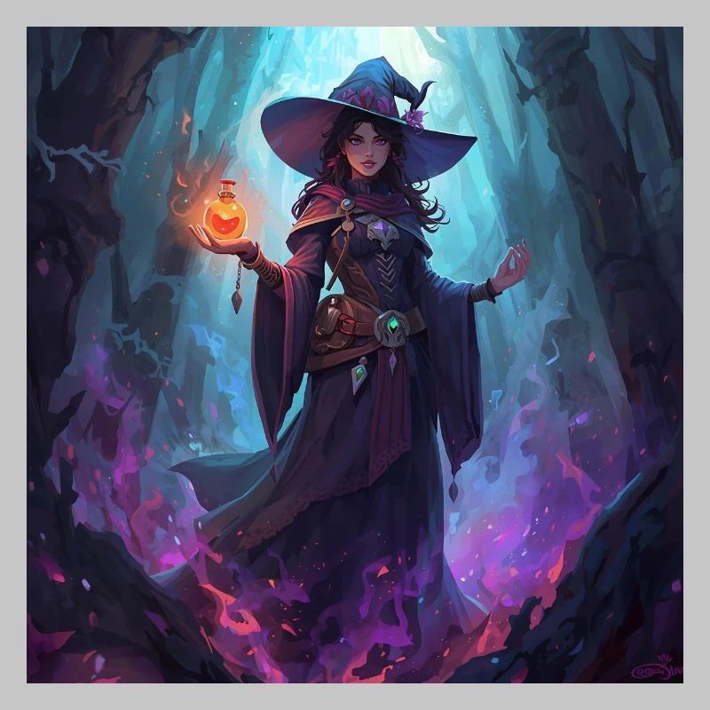 Sorcière des cavernes enchantée