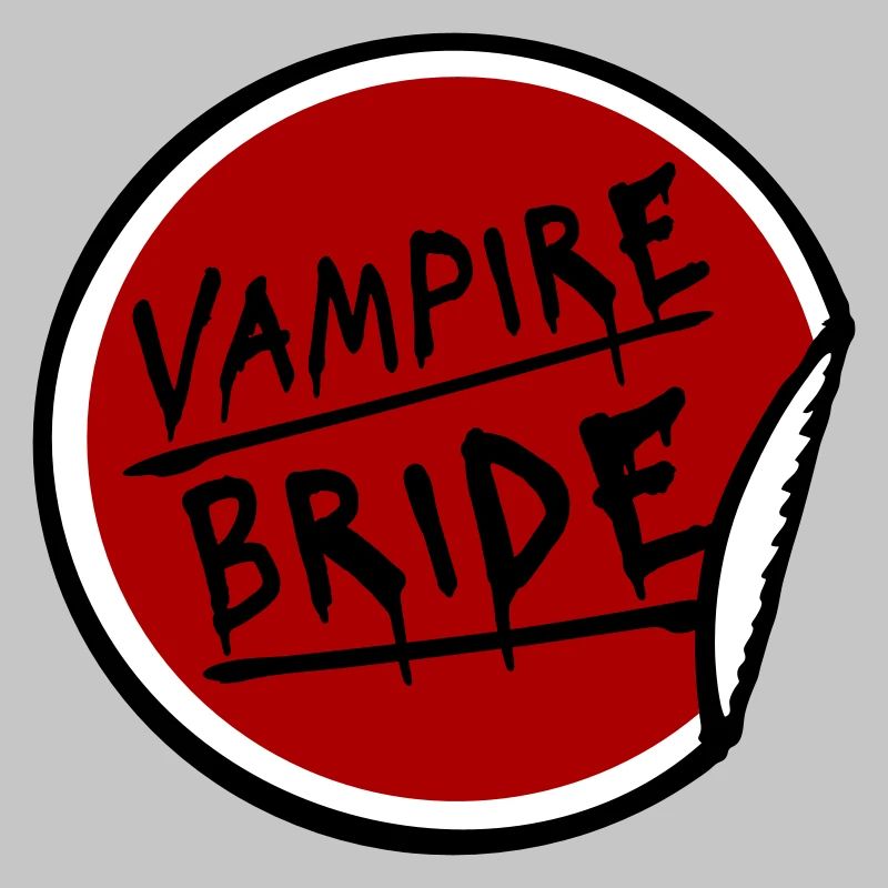 Vampire Bride Stickers Halloween Bachelor Bride Wedding