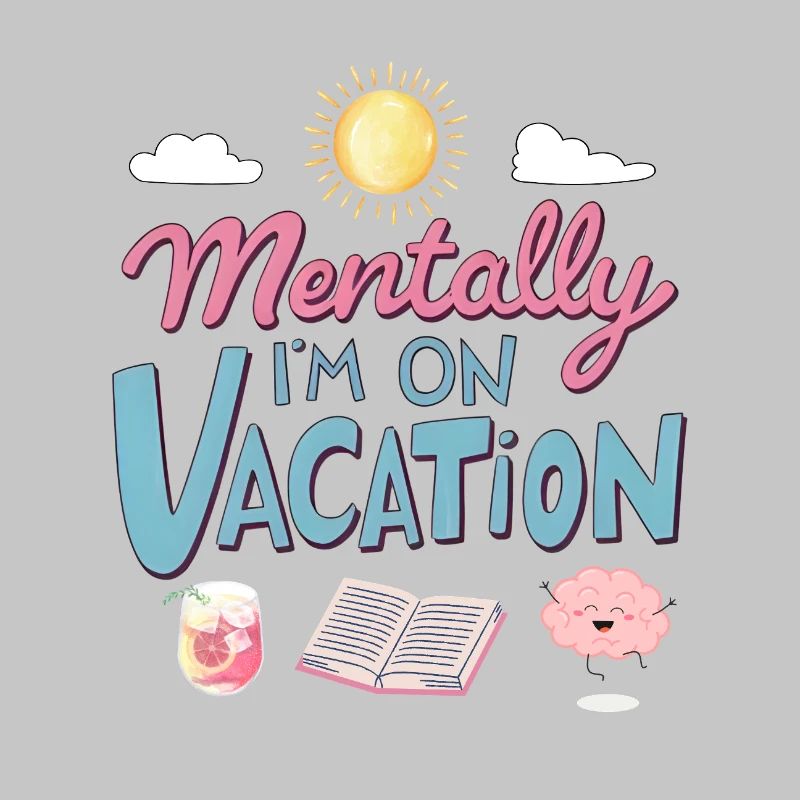 Mentally Somewhere Else Retro Design