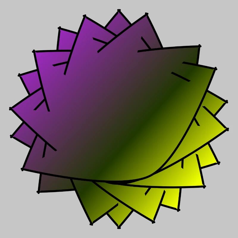 Gradient Leaf Spirale