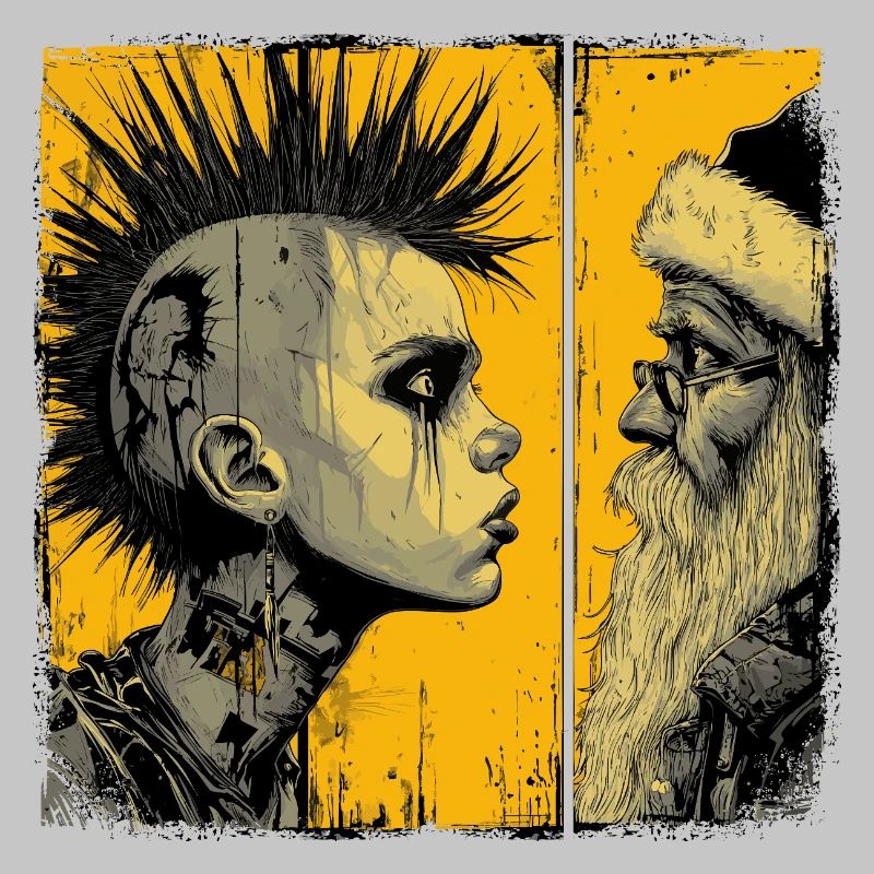 Punk trifft Weihnachtsmann 
