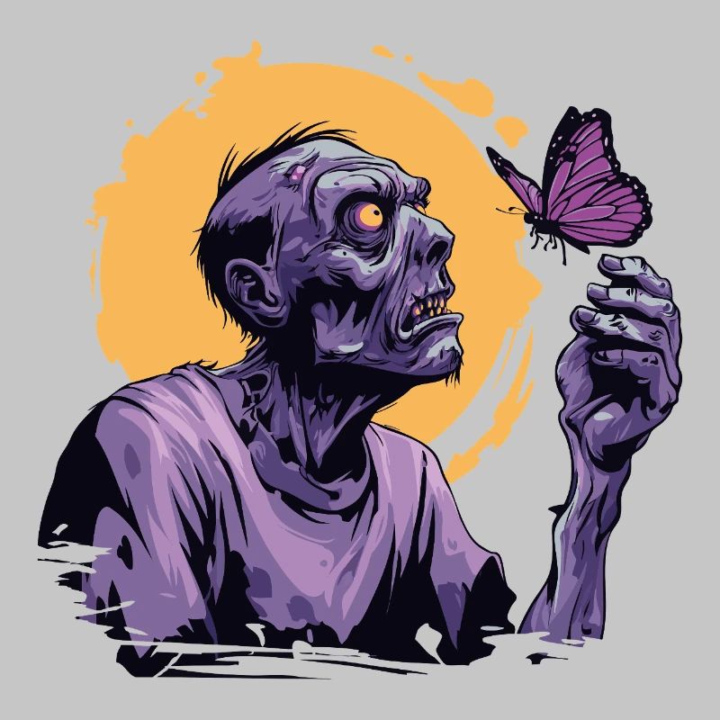 Zombie avec papillon