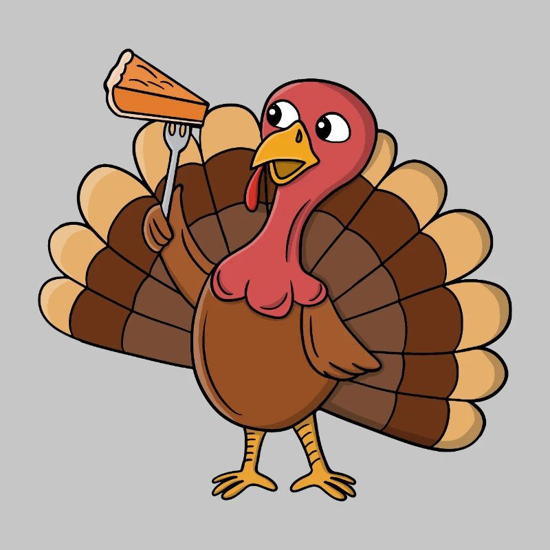 Turkey With Pie Slice