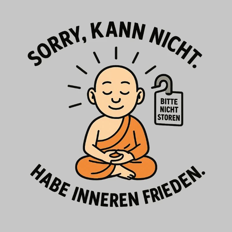Innerer Frieden Mönch Spruch