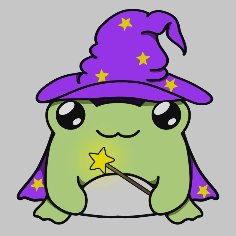 Wizard frog with hat