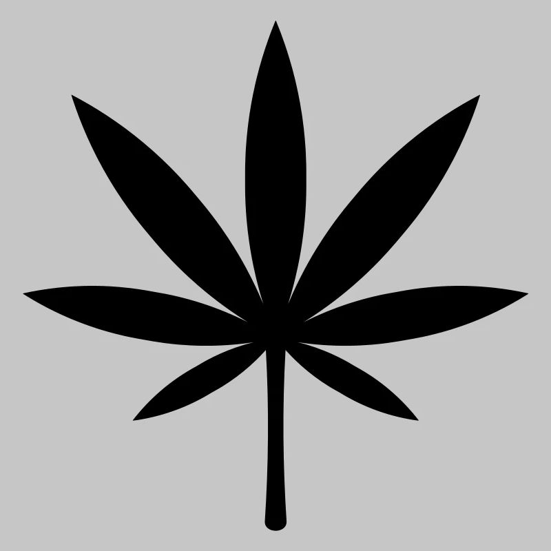 Cannabis / Marihuana / Hanfblatt (Black)