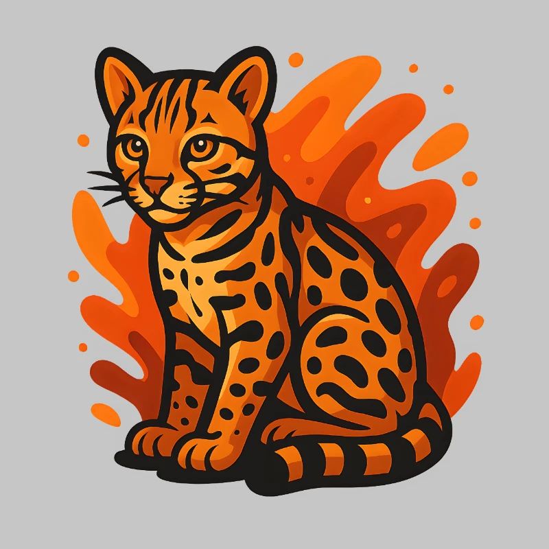 Flammender Ozelot