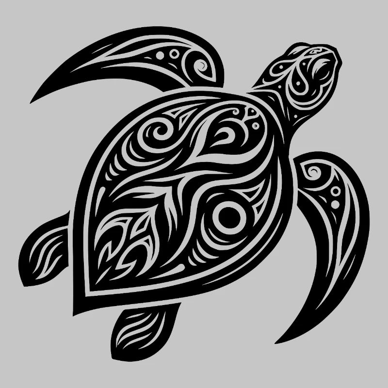 Turtle Tattoo Style – Mystical Design