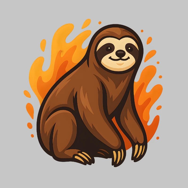 Flaming sloth