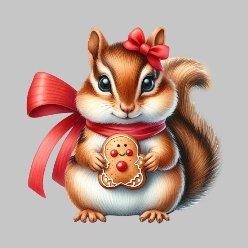 Ingwer-Eichhörnchen mit Keks