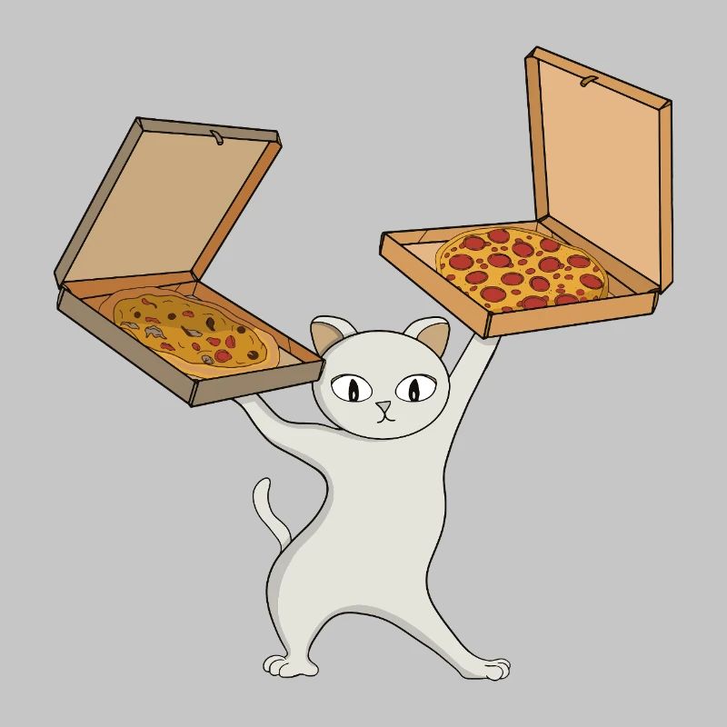 Pizza Paws Cat Juggling Pies