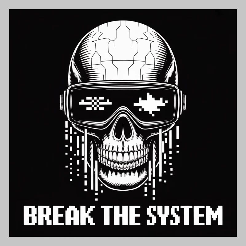 Crâne cyberpunk Break the System