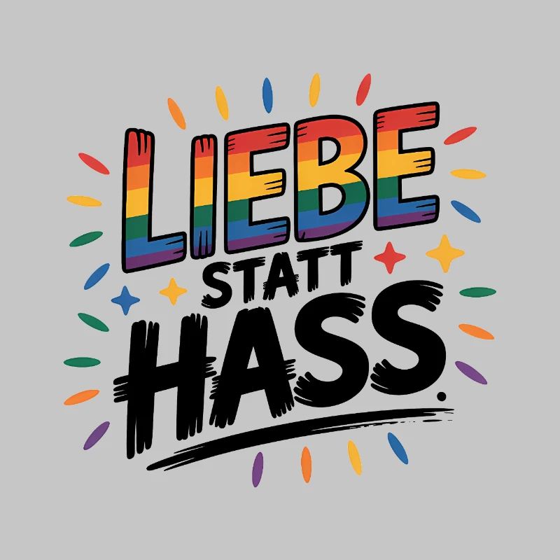 Love Instead Than Hate - Logo Cool Pride