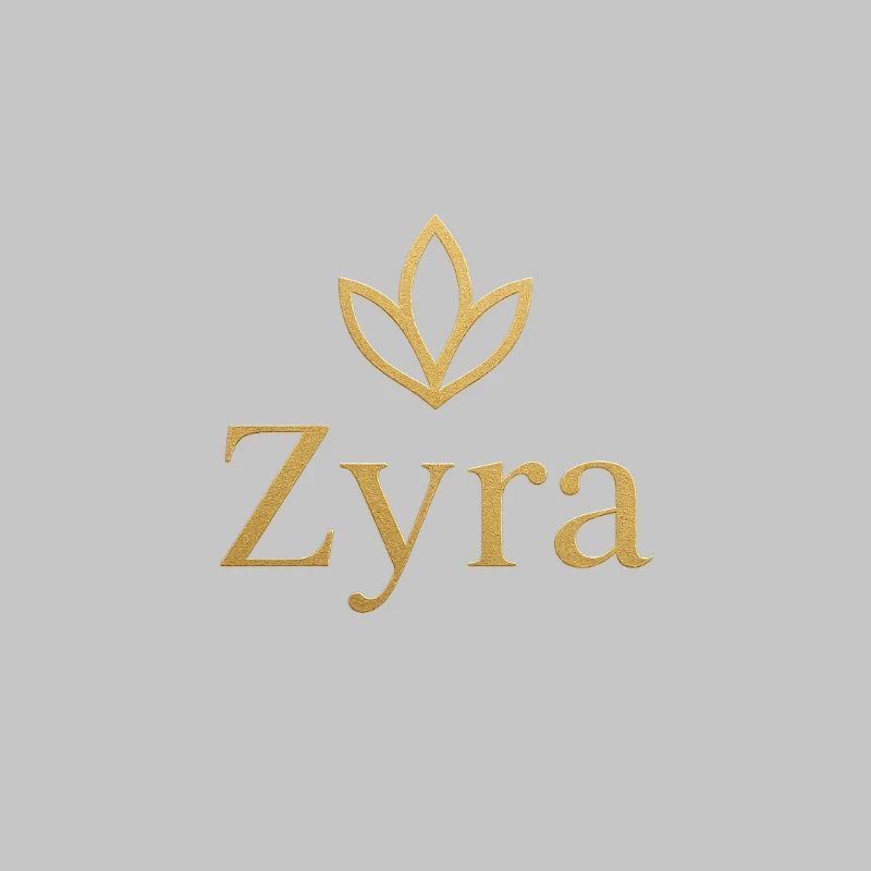 Zyra Gold Leaf Logo