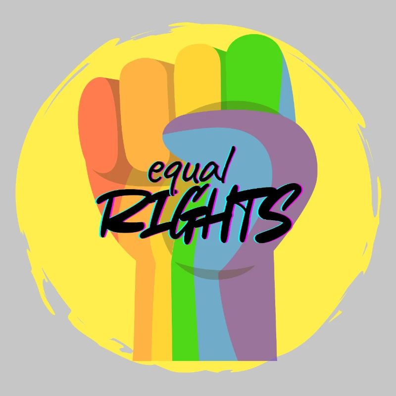 Regenbogenfaust Pride Gleichberechtigung