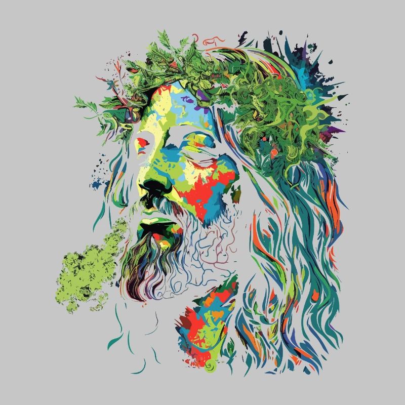 Jesus Rastafari Color Explosion