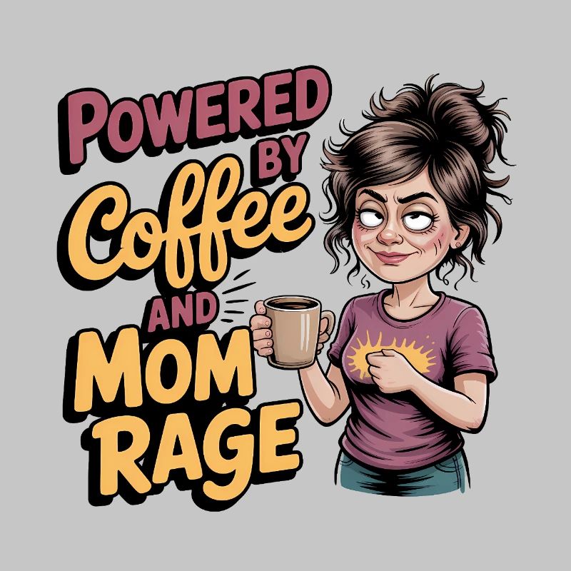 Powered by Coffee and Mom Rage – Muttertagsgeschenk