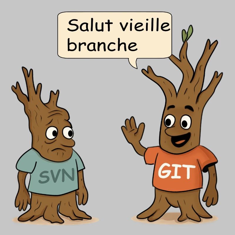 SVN Git developer humor t-shirt
