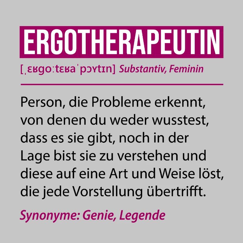 Occupational Therapist Definition Funny Profession Gift