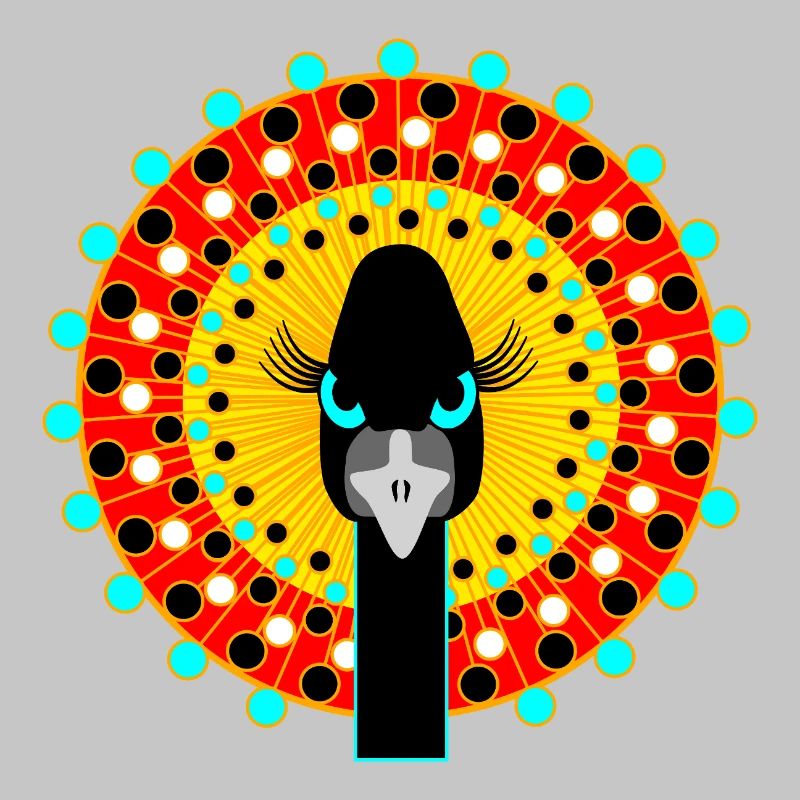 Vogel mit Attitüde.