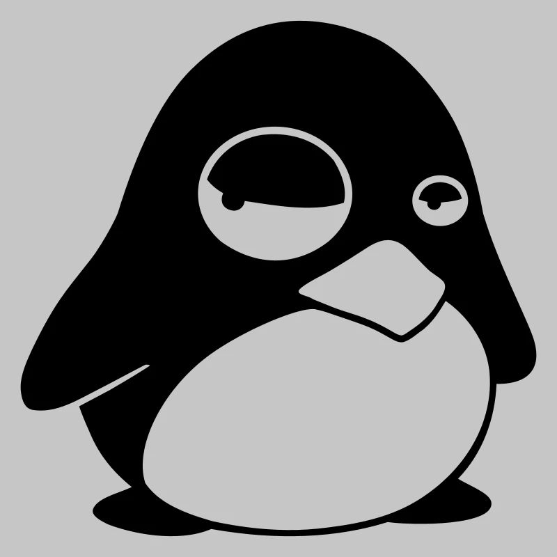Grumpy Tux – Funny Linux Penguin for Nerds