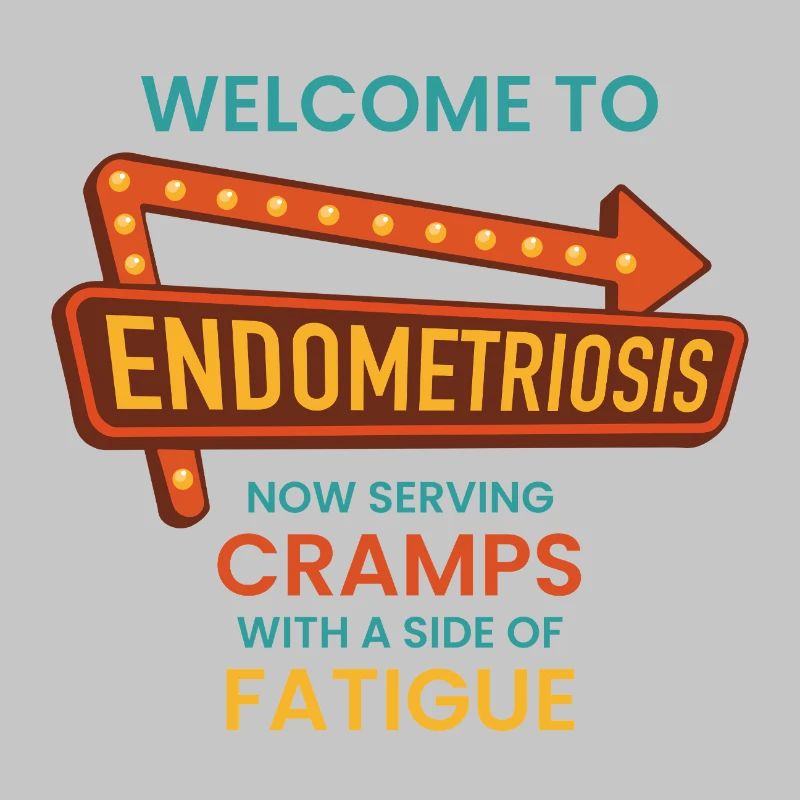Endometriose-Bewusstsein – Retro-Diner-Schild