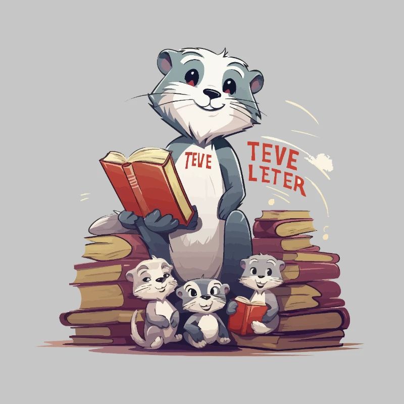 Learning beaver with books