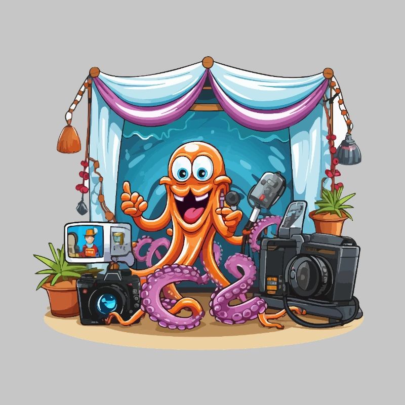 Octopus influencer on stage