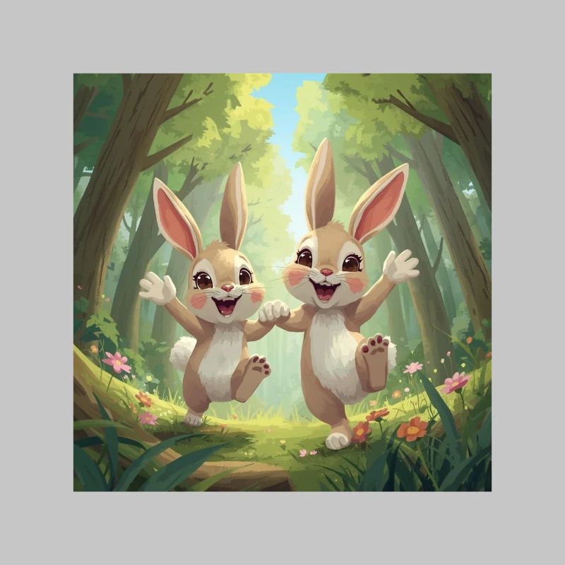 Hoppelhelden im Wald