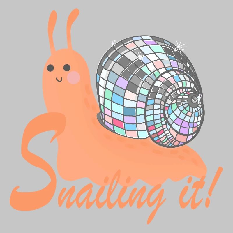 Escargot ! – Escargot coloré avec boule disco