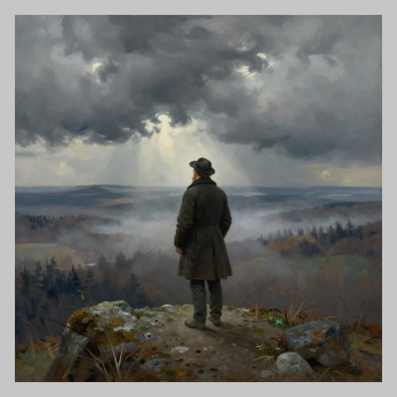 Blick in den Nebelberge