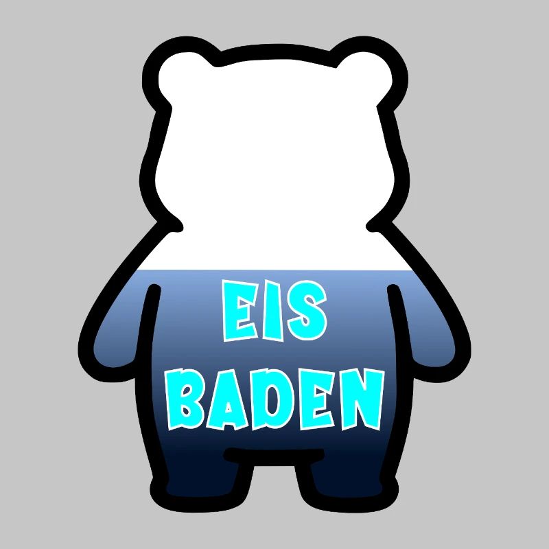 Eisbaden Bär