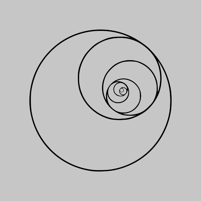 fibonacci spiral circle