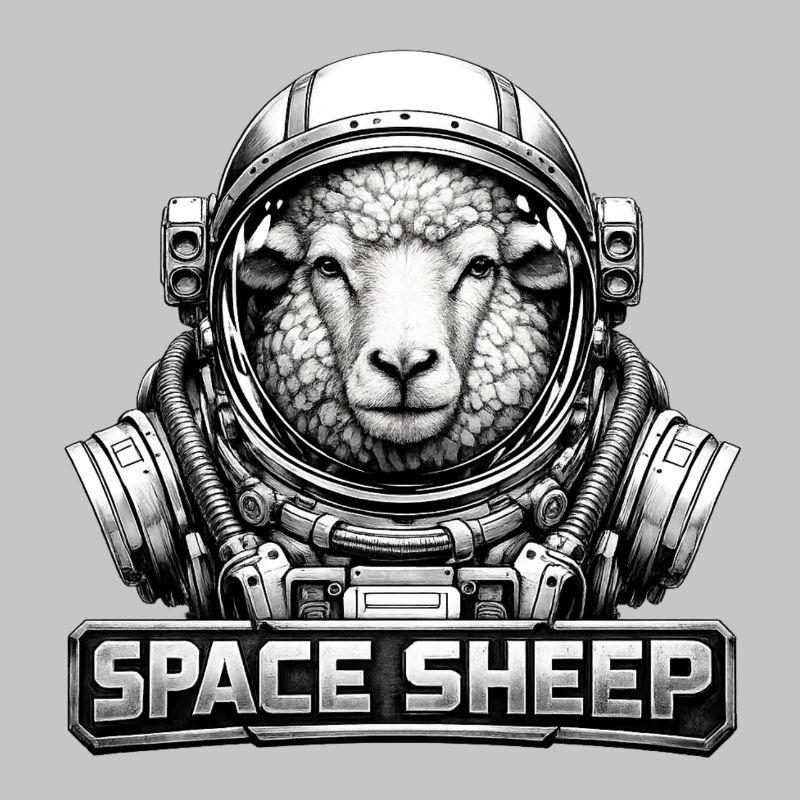 Astronaute mouton de l’espace