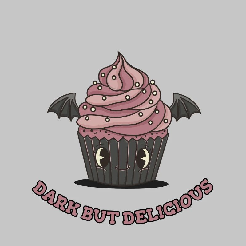 Niedlicher Gothic-Cupcake