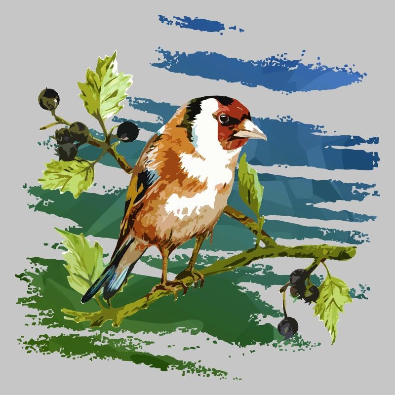 Bunter Vogel
