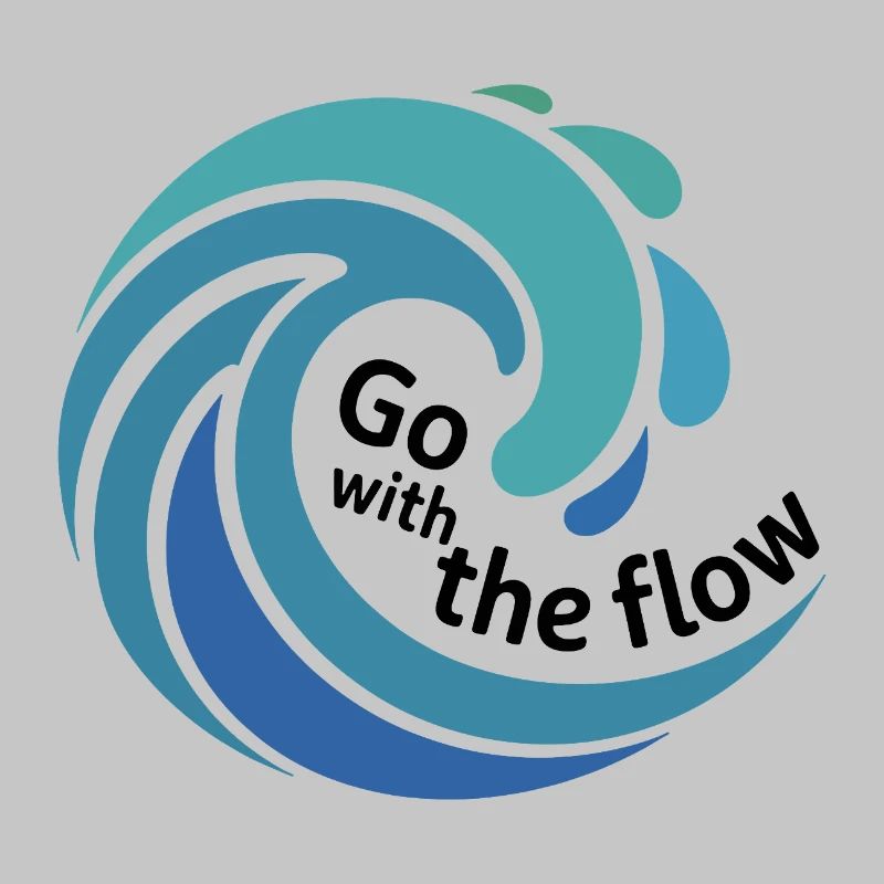 Go with the Flow Wave Art