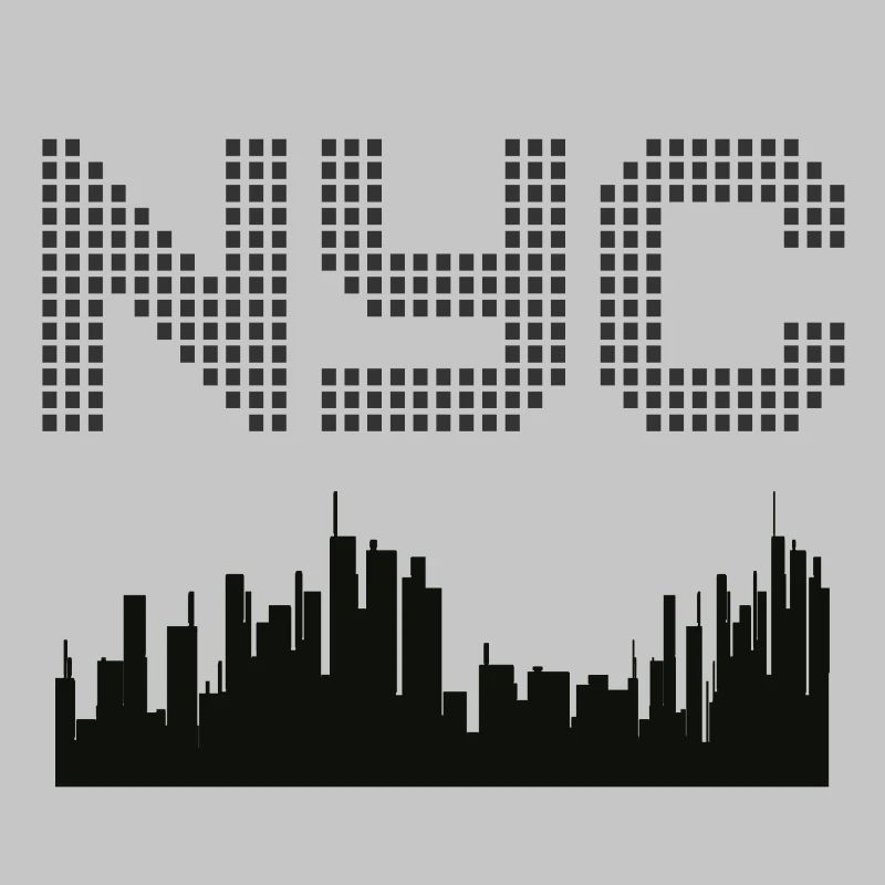 New York Pixel Skyline