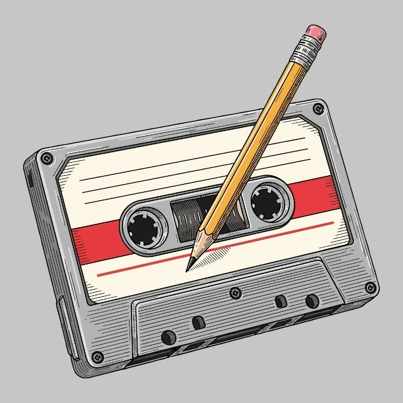 Analog cassette with pencil