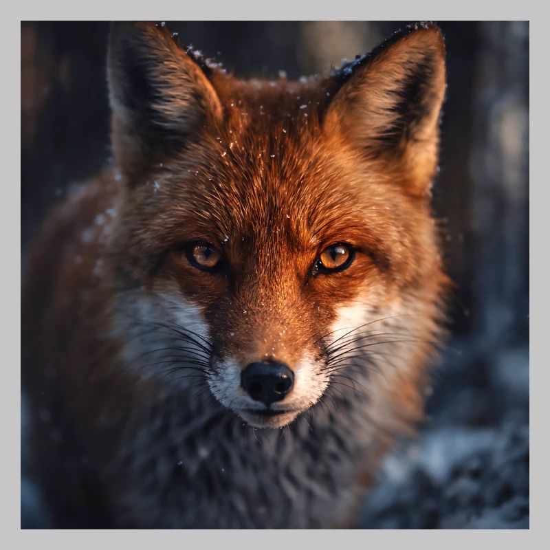 Fuchs-Erkundung bei Einbruch der Dämmerung