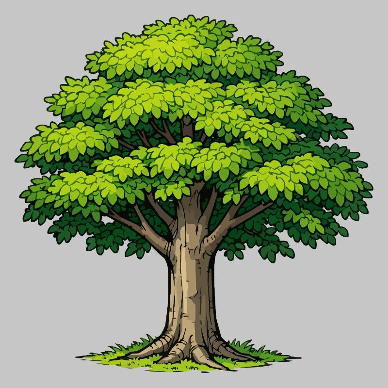 Baum mit üppigem Laub