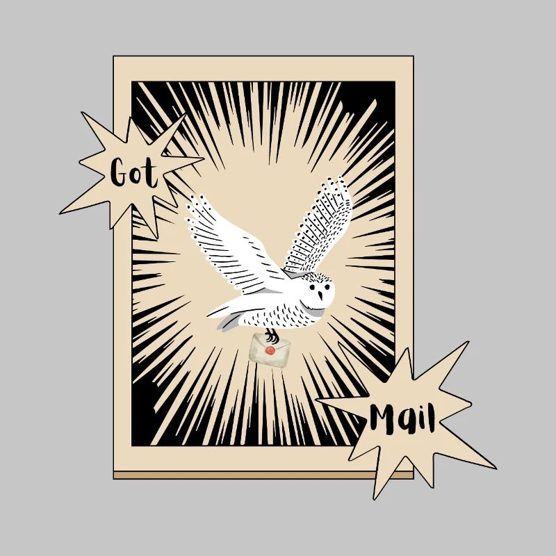 Got Mail Owl Briefeule Schneeeule