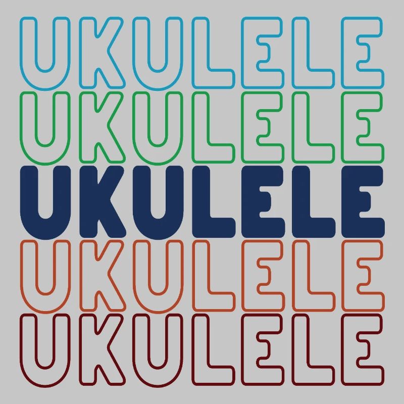 Ukulele typography